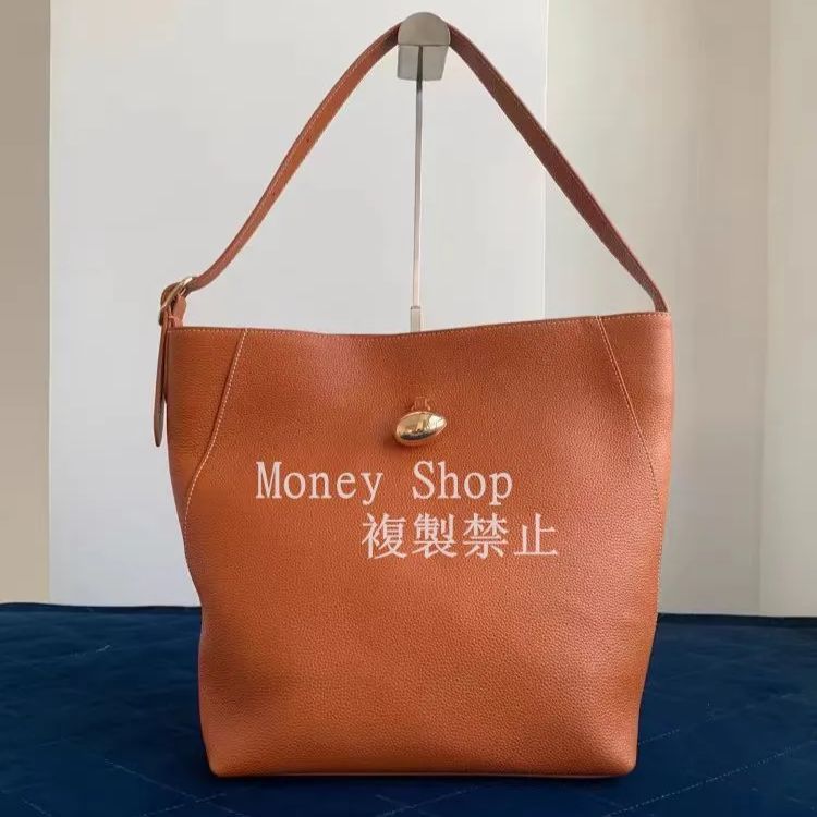 CAFUNE ブラウンハンドバッグ ショルダーバッグ トートバッグ ハンドバッグ バケツバッグ DROP HOBO