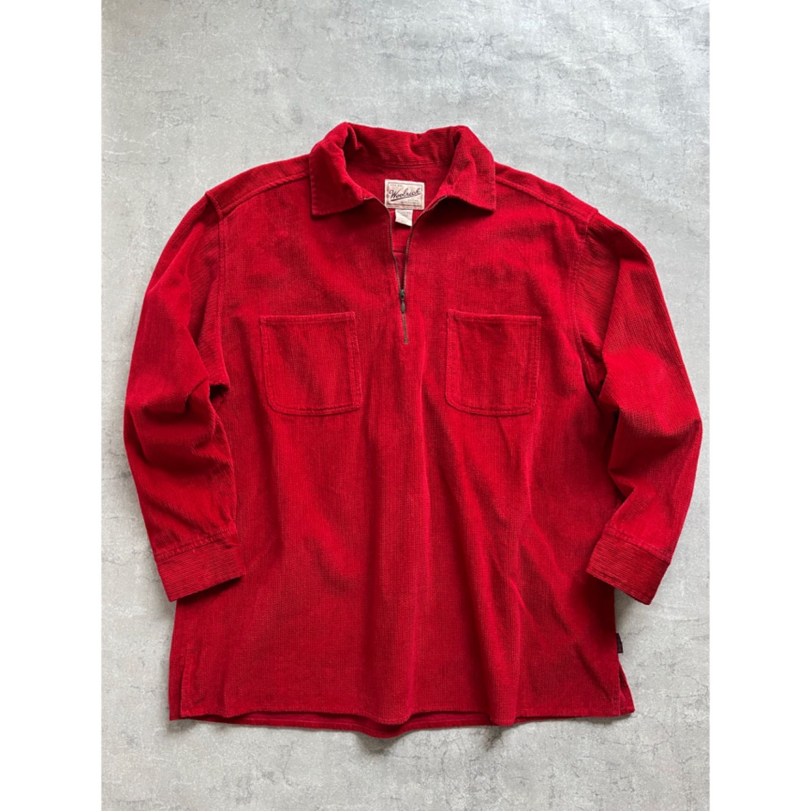 90's WOOLRICH halfzip pullover shirt