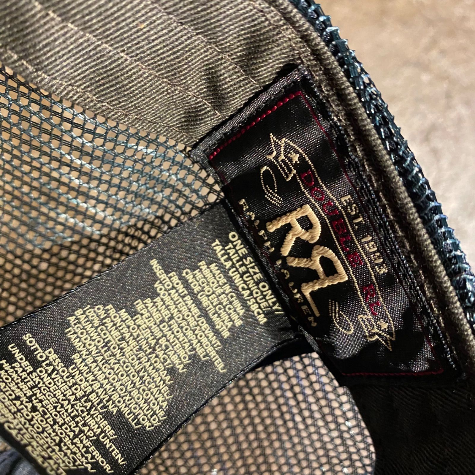 RRL デニムトラッカーキャップ DOUBLE RL パッチロゴ ダブル