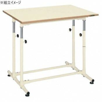 サカエ 軽量セルワーク作業台固定式 ポリエステル天板 900×600×645mm アイボリー CL-9060WPIA