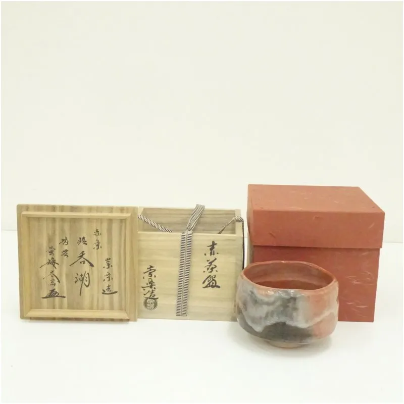 檜垣青子「黒 茶碗」 茶道具 黒茶碗 桂窯 初代檜垣崇楽の長女 祖父