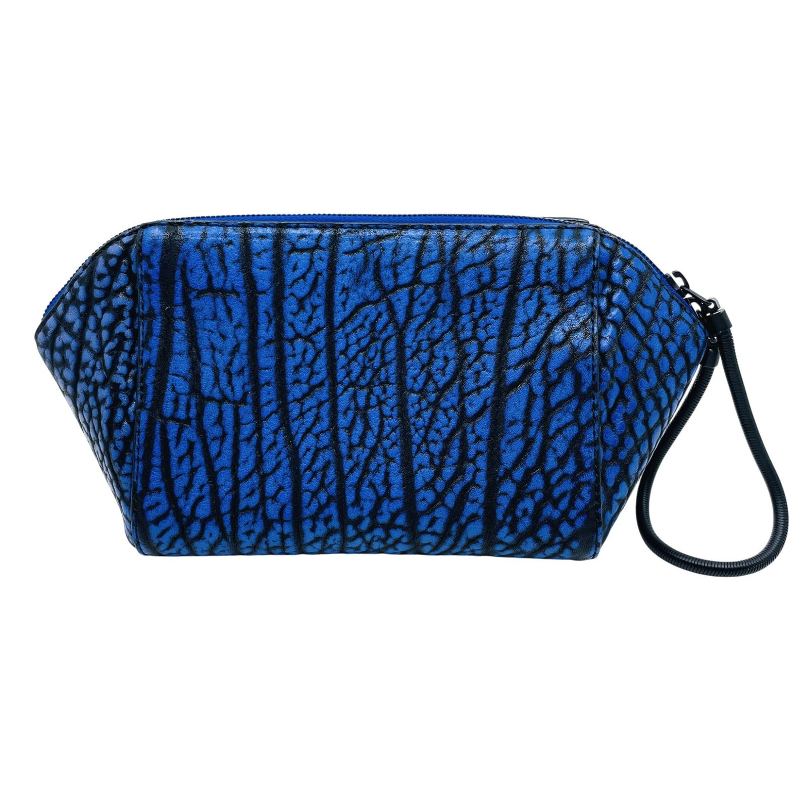 Alexander Wang アレキサンダーワン ミラー付きクラッチバッグ ハンドポーチ ブルー系 レザー