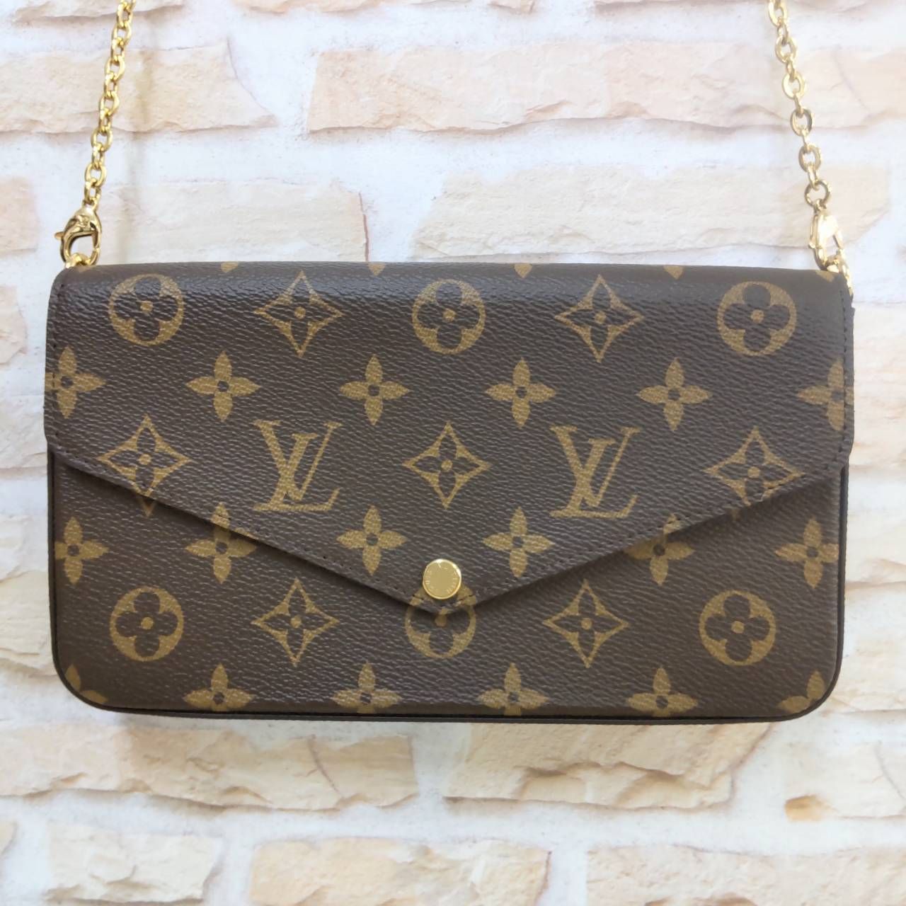 鑑定済・極美品】ルイ・ヴィトン LOUIS VUITTON チェーンウォレット 