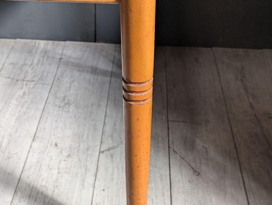 ろくろ調 飛騨産業 キツツキマーク ダイニングテーブル 細脚 高級家具  