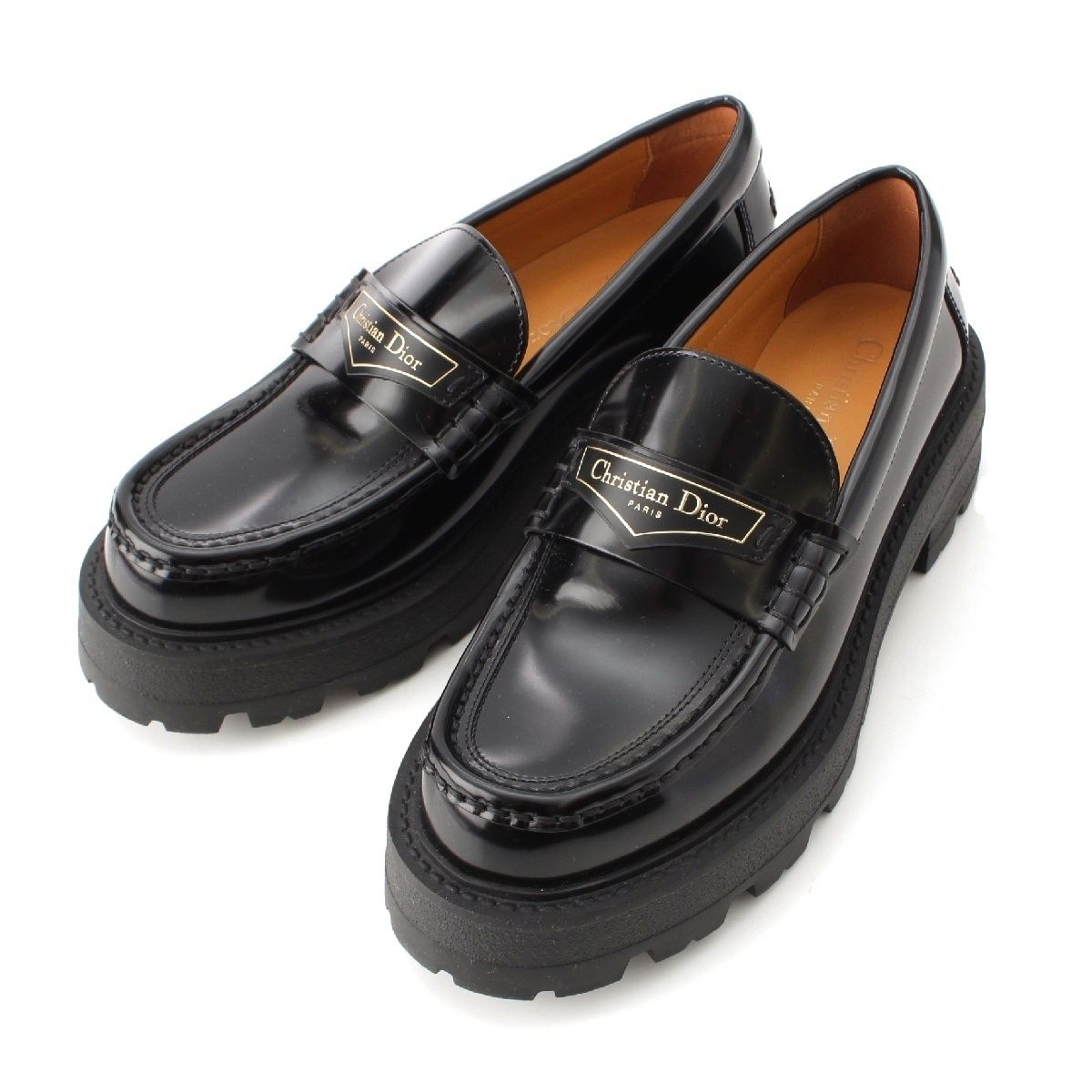 クリスチャンディオール厚底ローファー