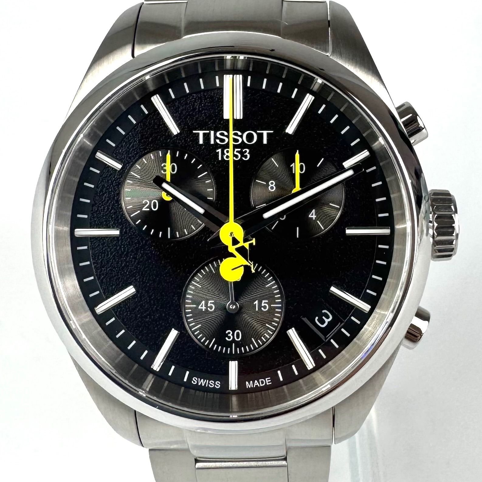 美品】ティソ TISSOT PR 100 ツール・ド・フランス T150417A クォーツ クロノグラフ デイト表示 黒 - メルカリ