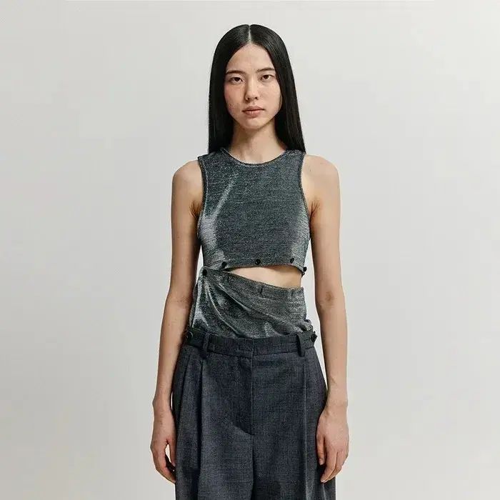 Eenk インク カーディガン ノースリーブ セットアップ seperable jersey