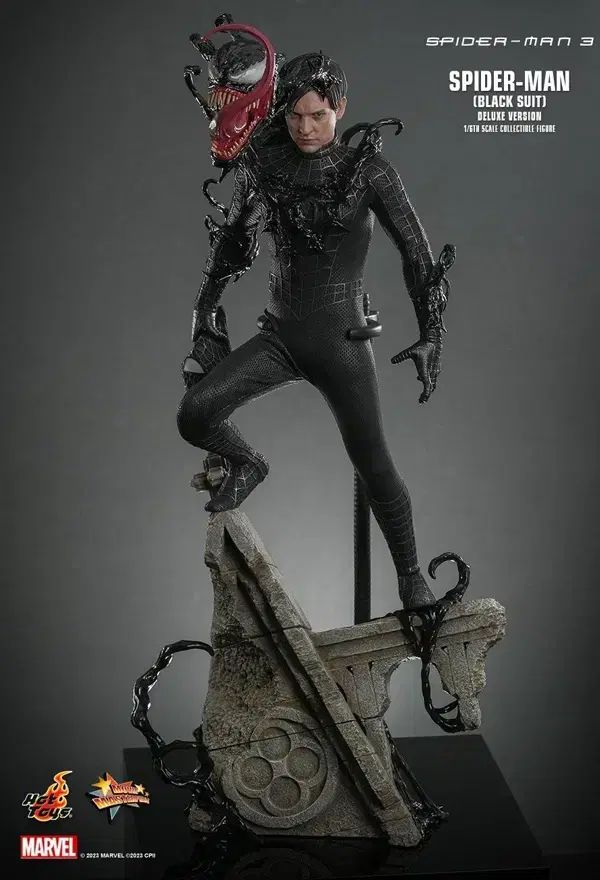ホットトイズ ブラック スパイダーマン デラックス MMS728 未