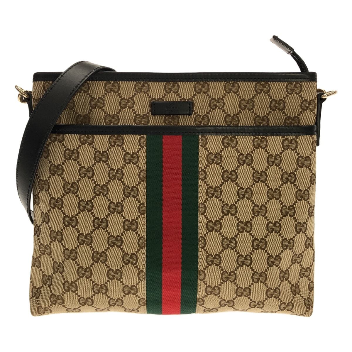 GUCCI(グッチ) ショルダーバッグ美品 GG柄,シェリー(ウェブ) 388926 ...