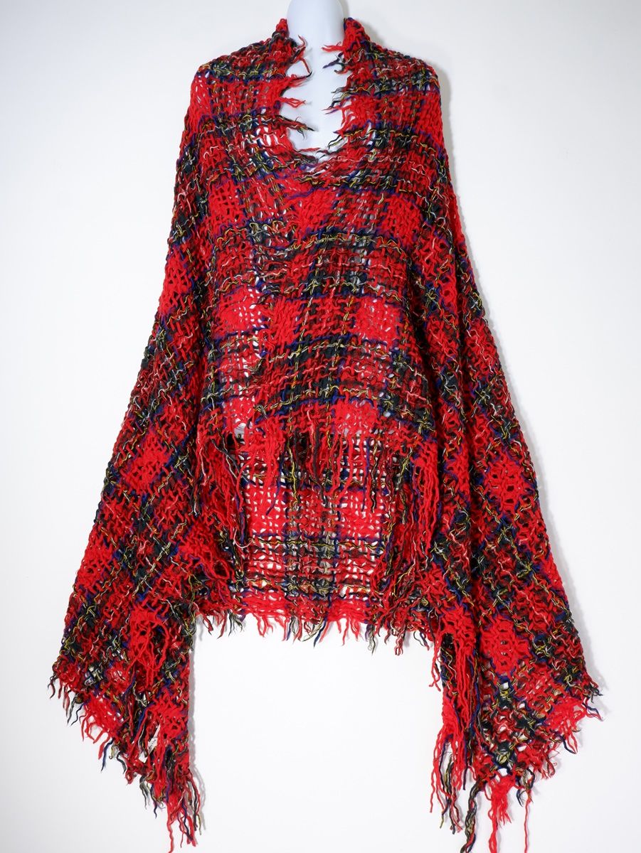 SUNAOKUWAHARAスナオクワハラ 大判ウールチェックストール【-】【LZCA58478】