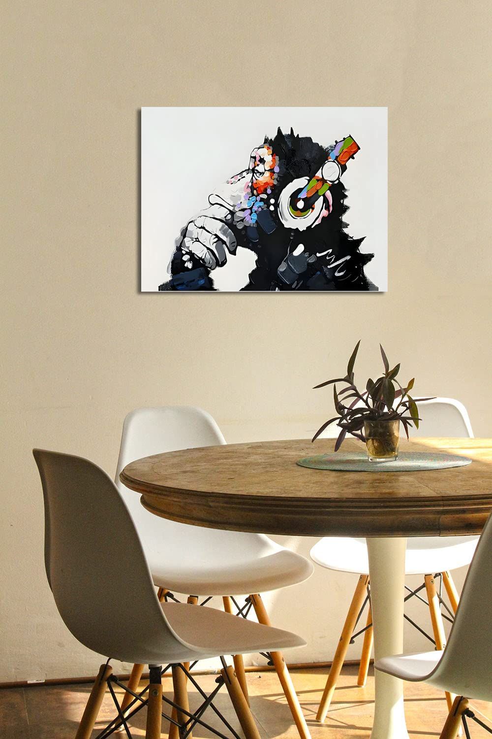 音楽を聴いている猿』 バンクシー Banksy ポスター チンパンジー