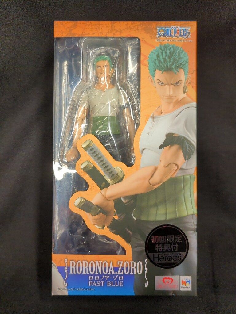 メガハウス ヴァリアブルアクションヒーローズ ロロノア ゾロ PAST BLUE 初回 特典付き