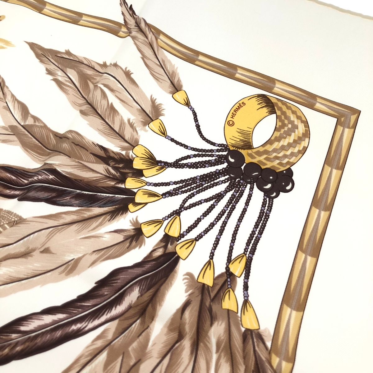 HERMES エルメス スカーフ/カレ90/BRAZIL シルク100％ シルク100