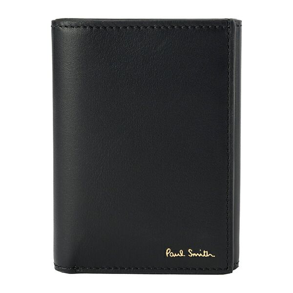 新品 ポールスミス PAUL SMITH 3つ折り財布 TRIFOLD WALLET ブラック  