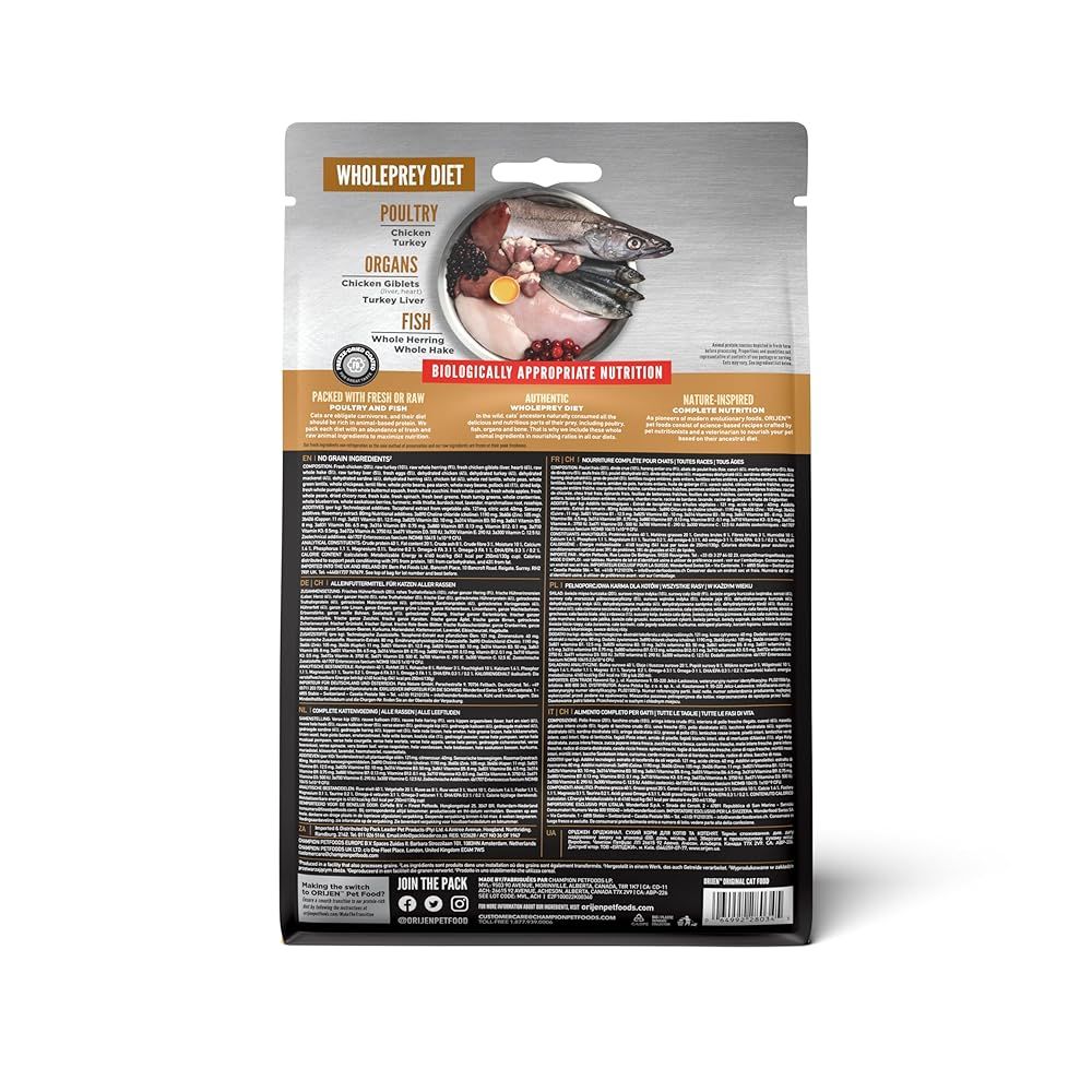 カナダ産 オリジン オリジナルキャット 5.4kg Orijen catfood original cat