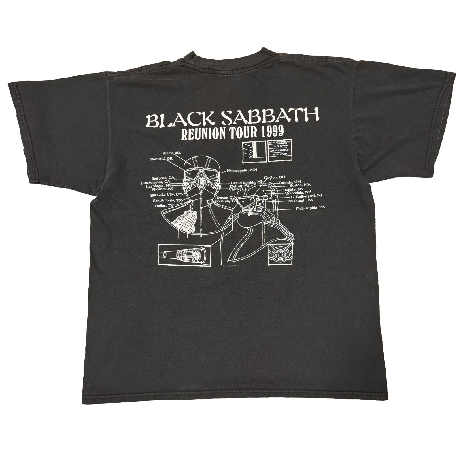 90s Black Sabbath 1999 Reunion Tour tee Tシャツ バンドT メタル 