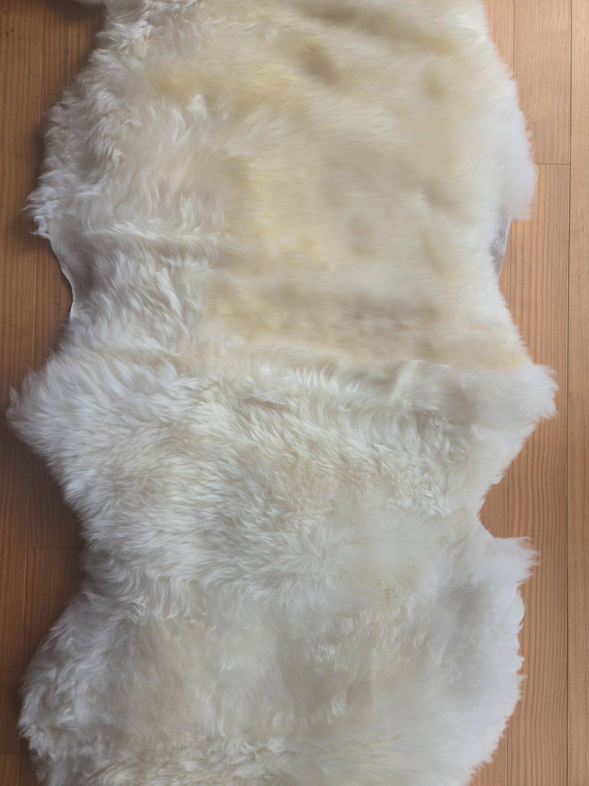 上ムートンラグ 羊毛皮