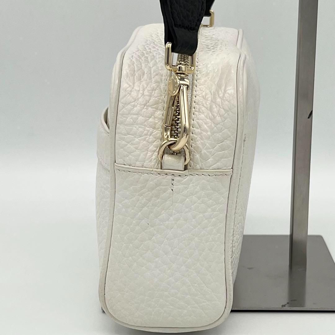 美品】FURLA アヴリル シボ革 クロスボディ ミニバッグ
