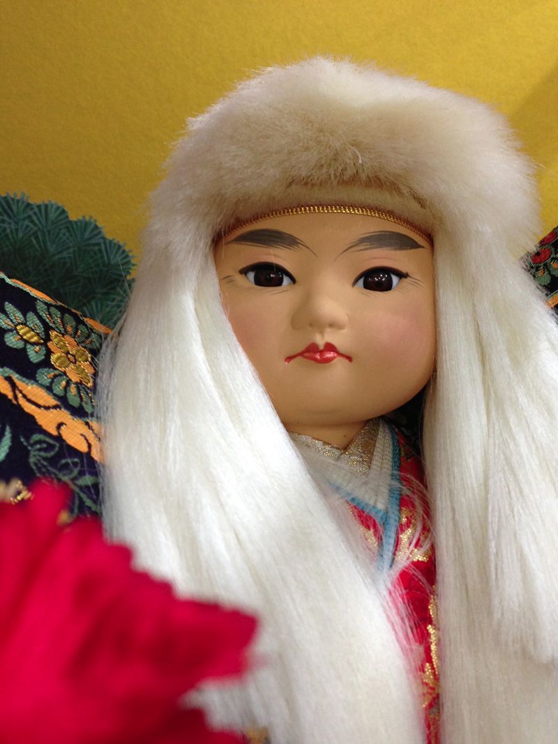日本人形　豊玉作　連獅子/大型　ケース入　浮世人形　極美品 日本人形 豊玉作 連獅子/大型 ケース入り 浮世人形 極美品
