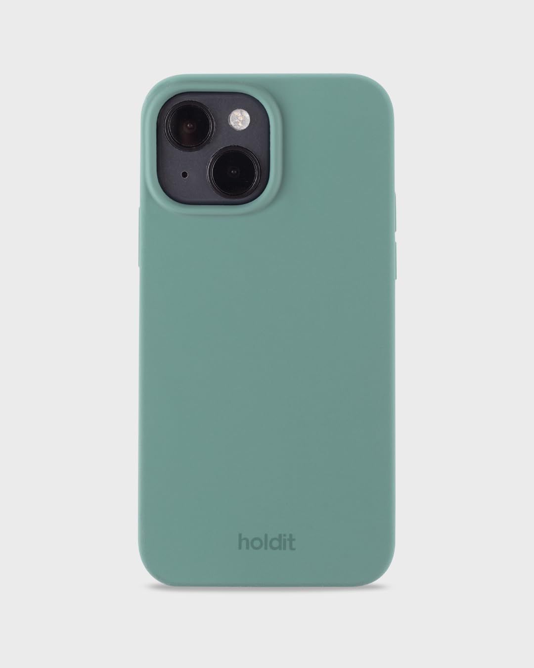 Holdit スマホケース (iPhone 15 / モスグリーン) スマホ ケース カバー (シリコン/ワイヤレス充電可能/強力なグリップ) iphoneケース iPhone15 [モスグリーン] [iPhone 15]