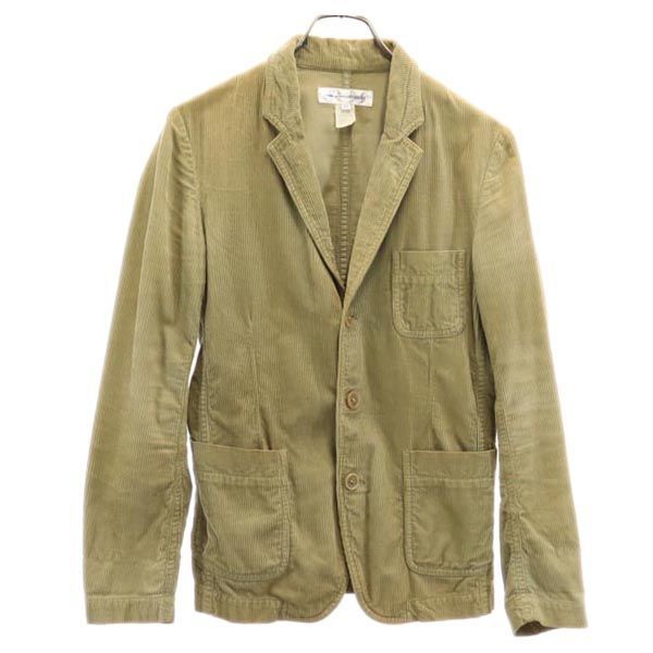 コムデギャルソン シャツ フランス製 コーデュロイ テーラードジャケット XS ベージュ系 COMME des GARCONS SHIRT メンズ 古着 【231028】