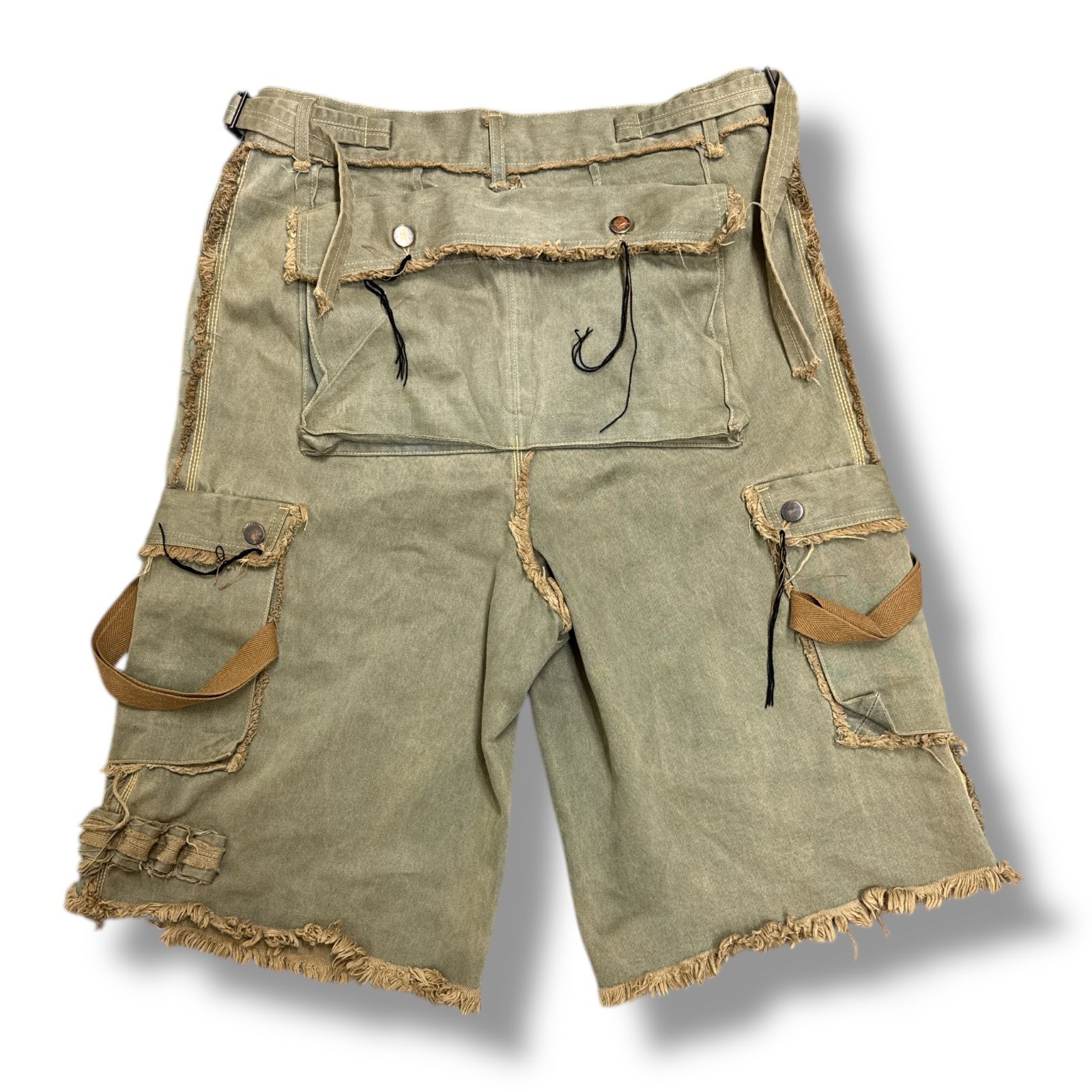 ー］MINUS 24AW SLASH SEAM HBT SHORT スラッシュシームヘリンボーン 