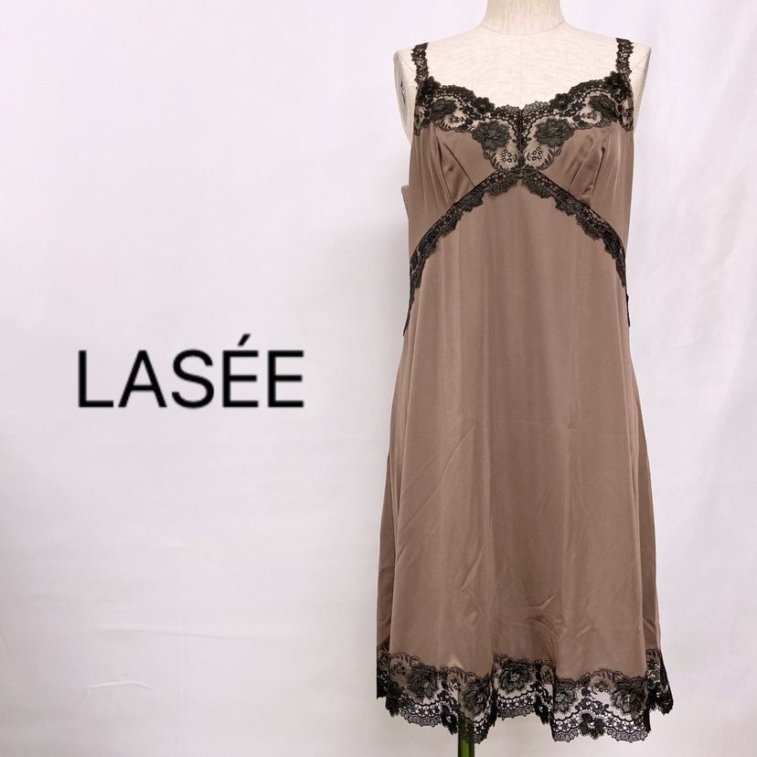 ワコール] ラゼ LASEE 87G BFA387 BFA487 スリップ ロングキャミソール