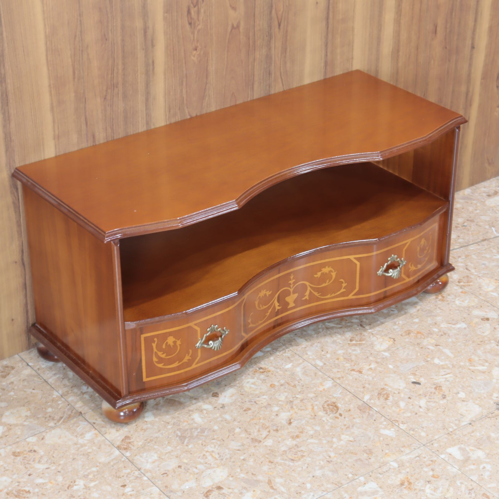 ローボード 木製 イタリア 猫脚 象嵌 完成品 テレビ台 キャビネット ローボード 木製 イタリア 猫脚 象嵌 完成品 テレビ台 キャビネット