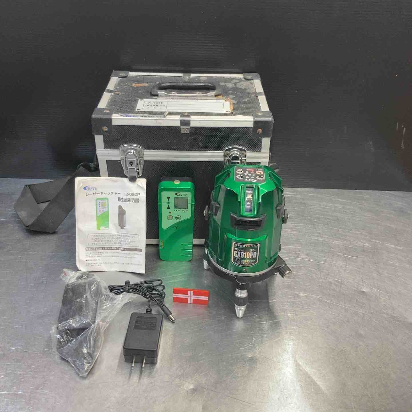 節約 【品】 テクノ販売(LTC) グリーンレーザー墨出し器 GX910PD 受光器付属 水平/垂直