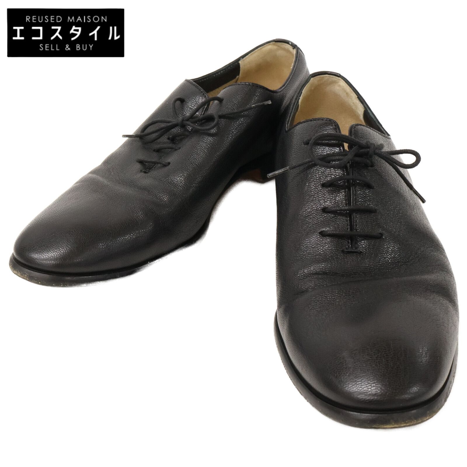 HERMES エルメス レザー レースアップ 40 1|2