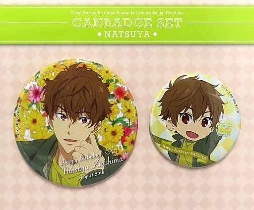 中古】バッジ・ピンズ 桐嶋夏也 Link up Smike! Birthday 缶