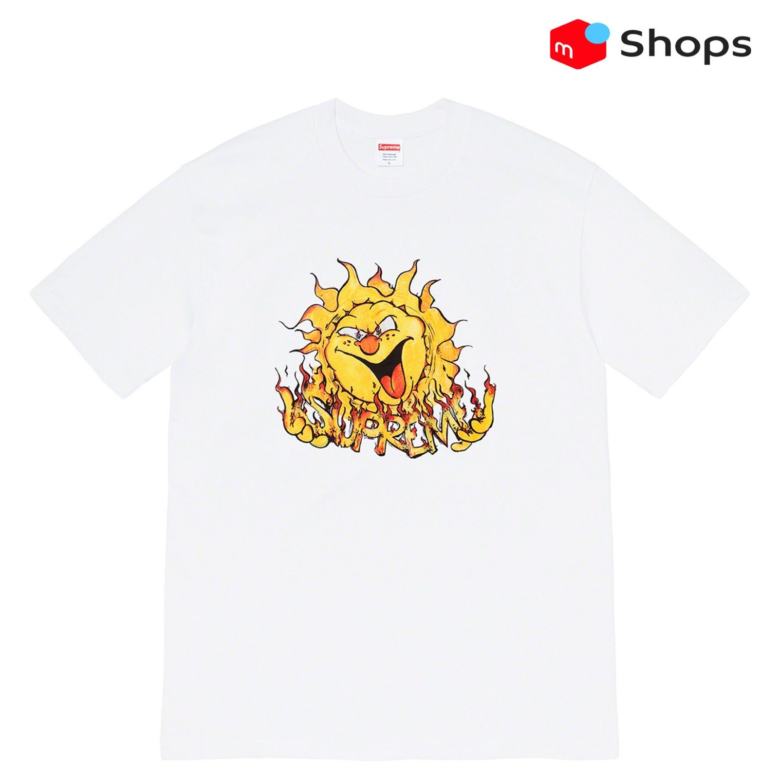 Supreme Sun Tee White L - メルカリ