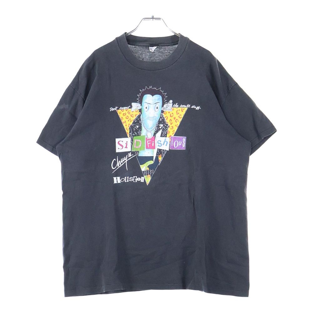 VINTAGE ヴィンテージ 90s SID VICIOUS TEE シドヴィシャス フロントプリント半袖Tシャツ カットソー ブラック