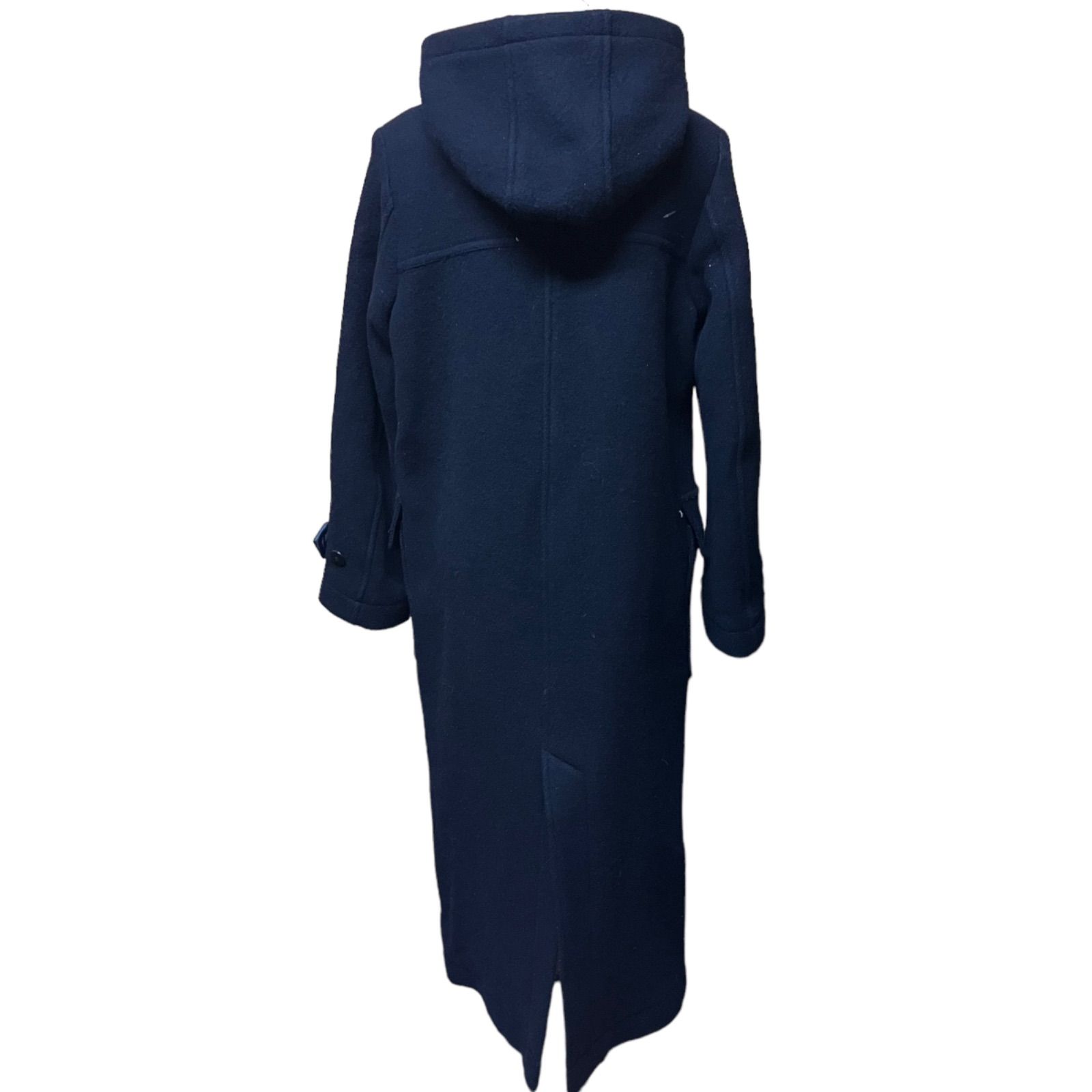 CHEVIGNON ダッフルコート ロング 38 ネイビー M ヘリンボーン