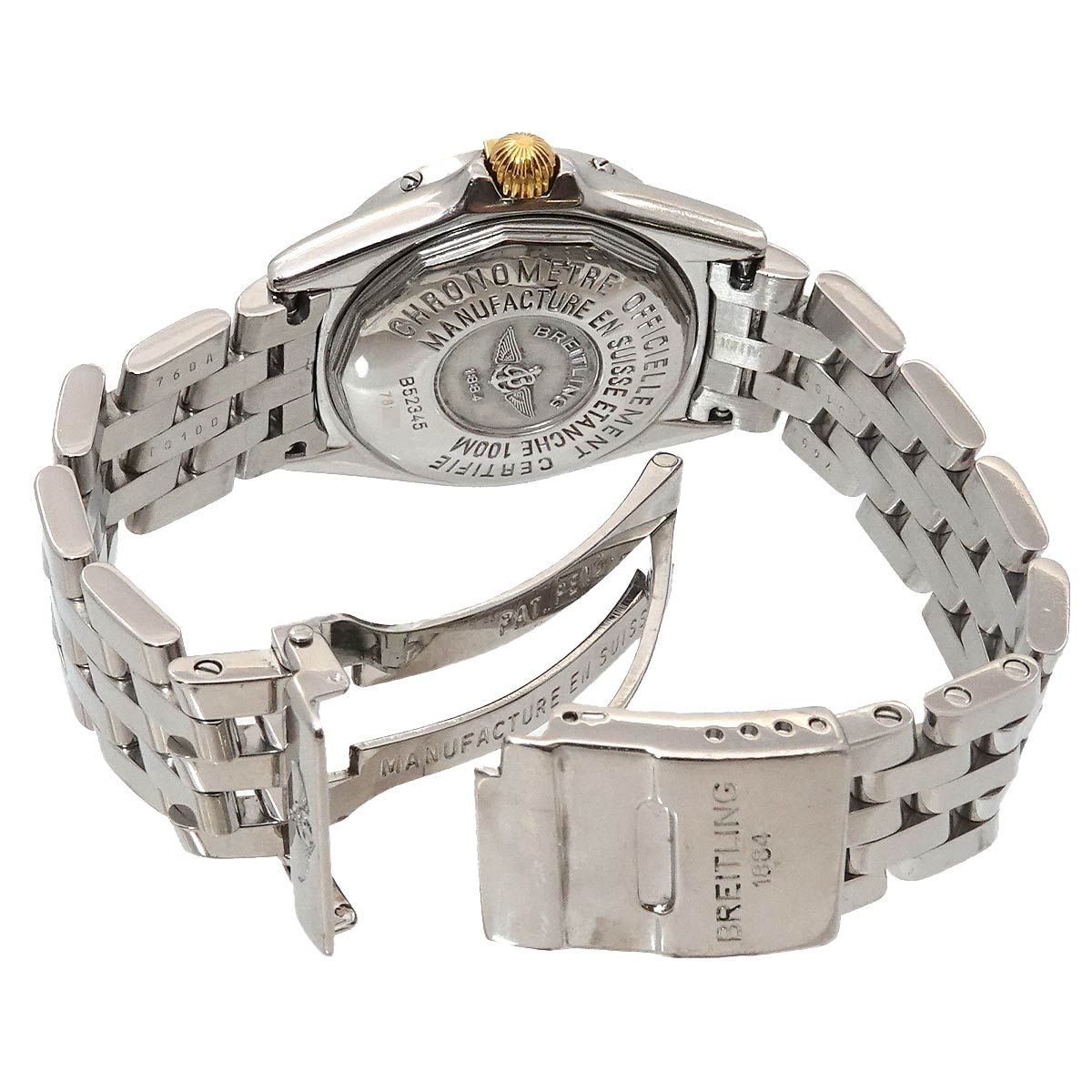 A1611 BREITLING カリスティーノ B52345 クォーツ ブライトリング BREITLING カリスティーノ ビロコ コンビ B52345