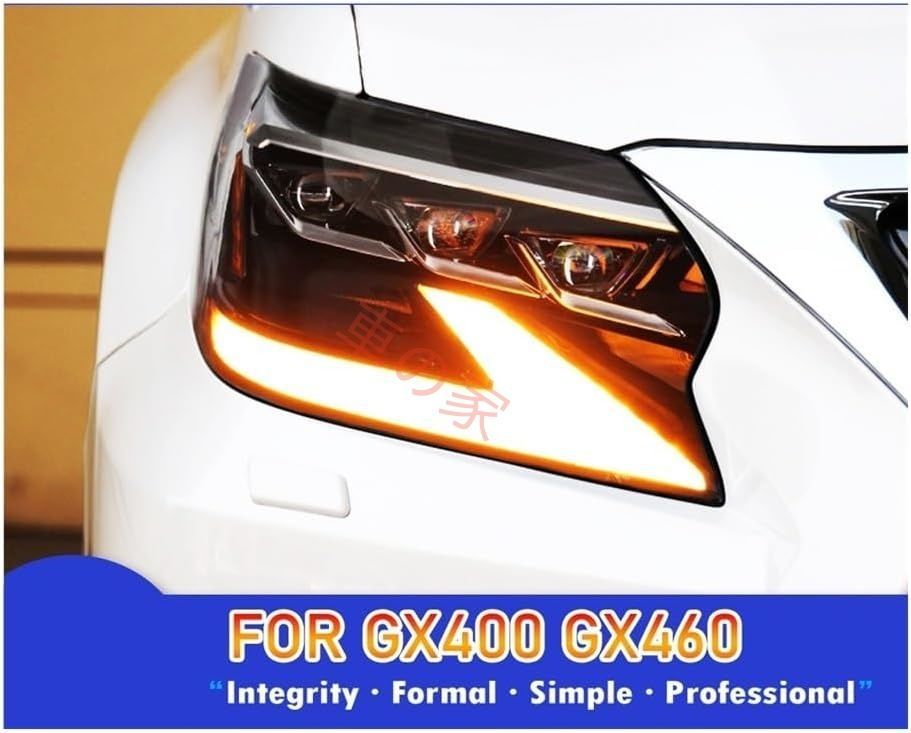 ヘッドランプ照明アセンブリ レクサス GX GX400 GX460 2014-2020 ヘッドライト DRL ターンシグナル ハイビーム エンジェルアイ プロジェクターレンズ 自動車ヘッドライト交換用
