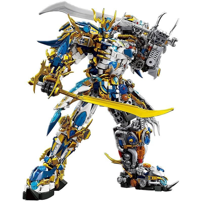 組み立てブロックキット アクションフィギュアブロックモデル 2368ピース 組み立てビルディング ブロック 大人向け ブロックのおもちゃ コレクター収集 なハーフメカディテールビルディングセット 大人と子供用 誕生日 新年ギフト 白虎の機甲