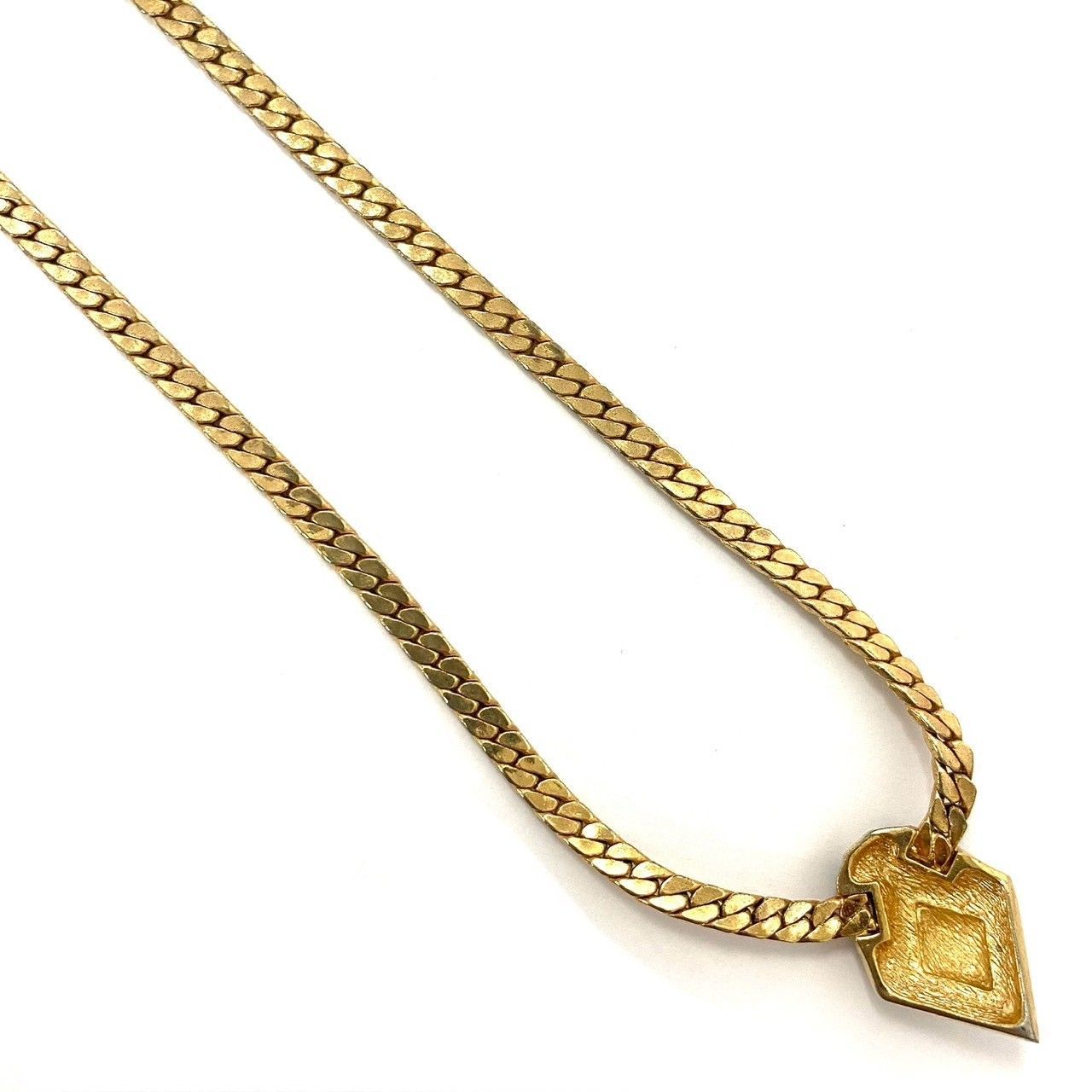 美品 Christian Dior ネックレス ラインストーン ゴールド 年代物 Dior CDラインストーンネックレス