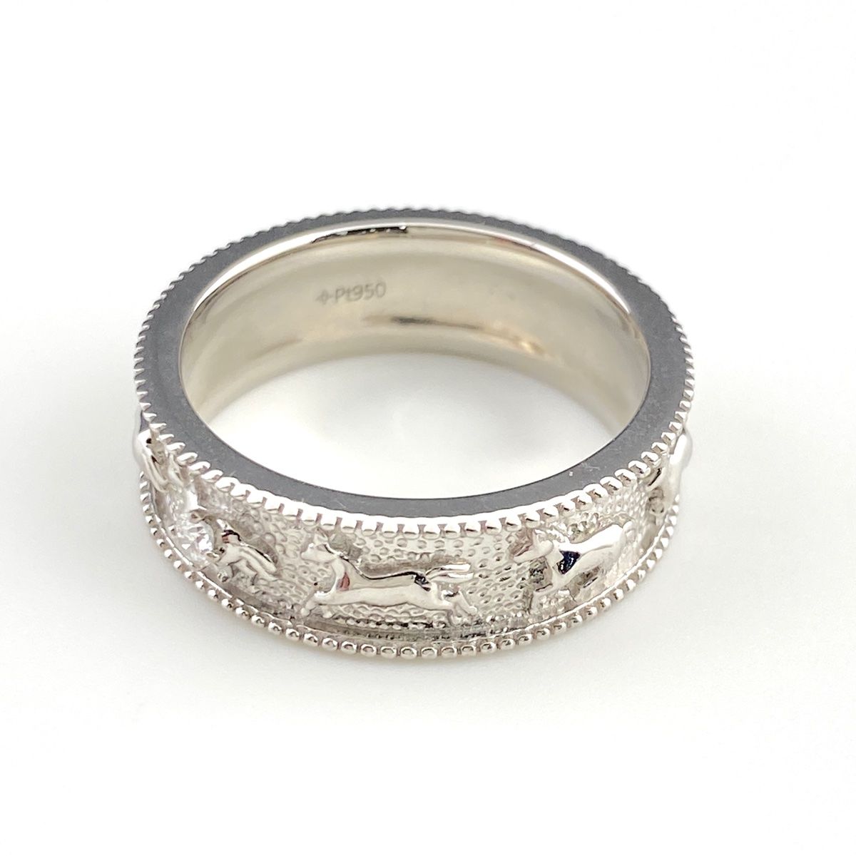 GSTV メレダイヤ デザインリング プラチナ 指輪 リング 18.5号 Pt950  