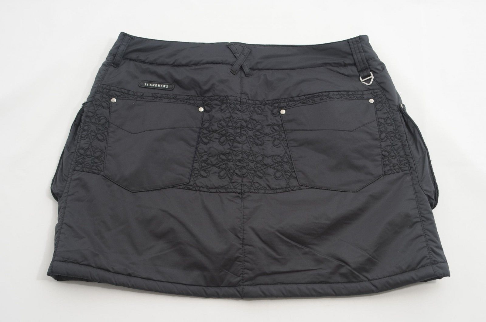 St.Andrews - coco 中古 セントアンドリュース StANDREWS レディース スカート L 黒×黄色 一体型インナーパンツ付き 中古 レディース セントアンドリュース StANDREWS スカート L 黒