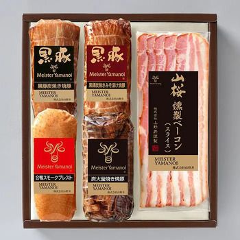 マイスター山野井 黒豚焼豚二種と合鴨セット