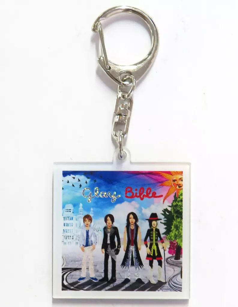 【☆RedRose☆ 】GLAY シングルジャケットキーホルダー 中古】キーホルダー GLAY シングルジャケットキーホルダー