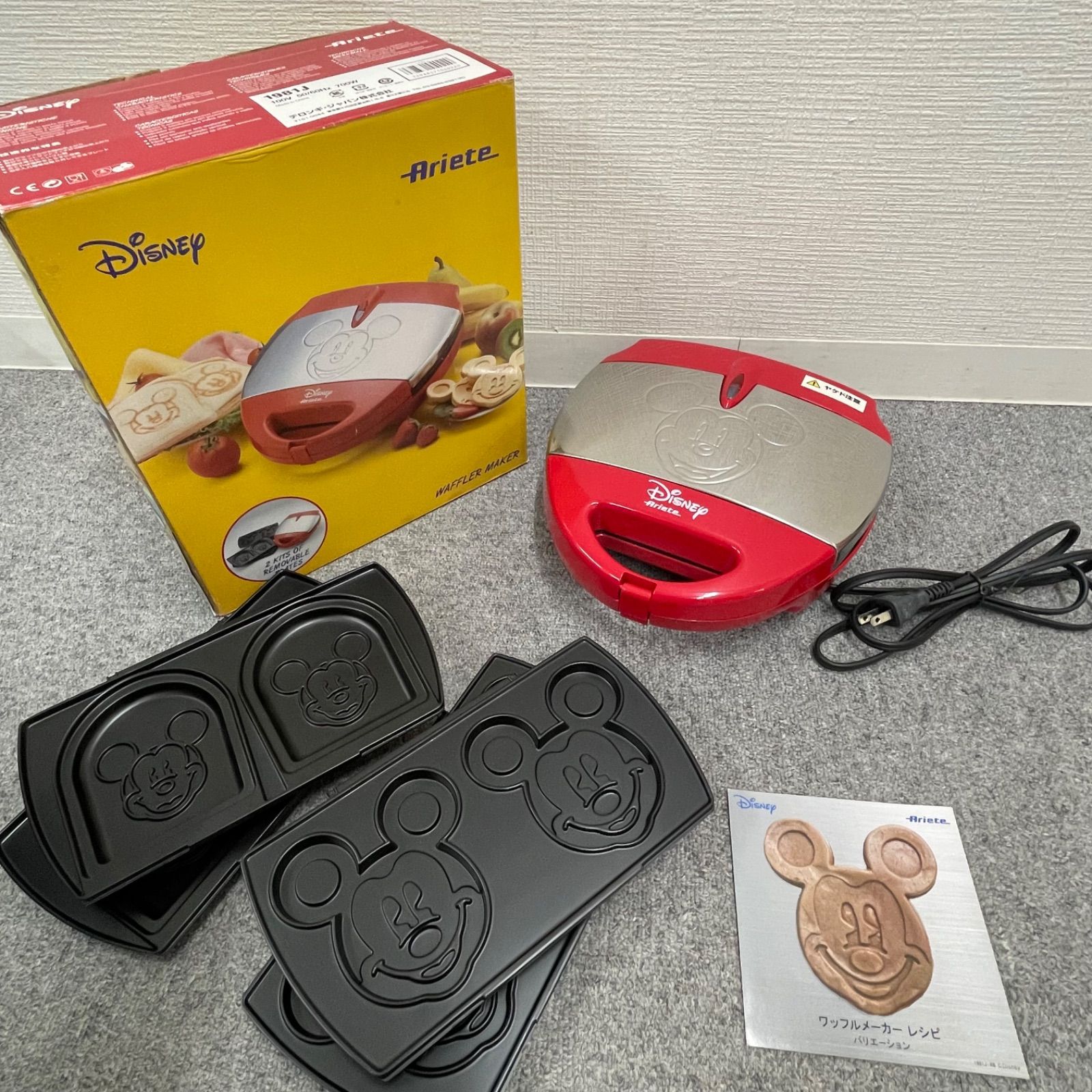 未使用級【デロンギ】ワッフルメーカー アリエテ ディズニー ミッキー