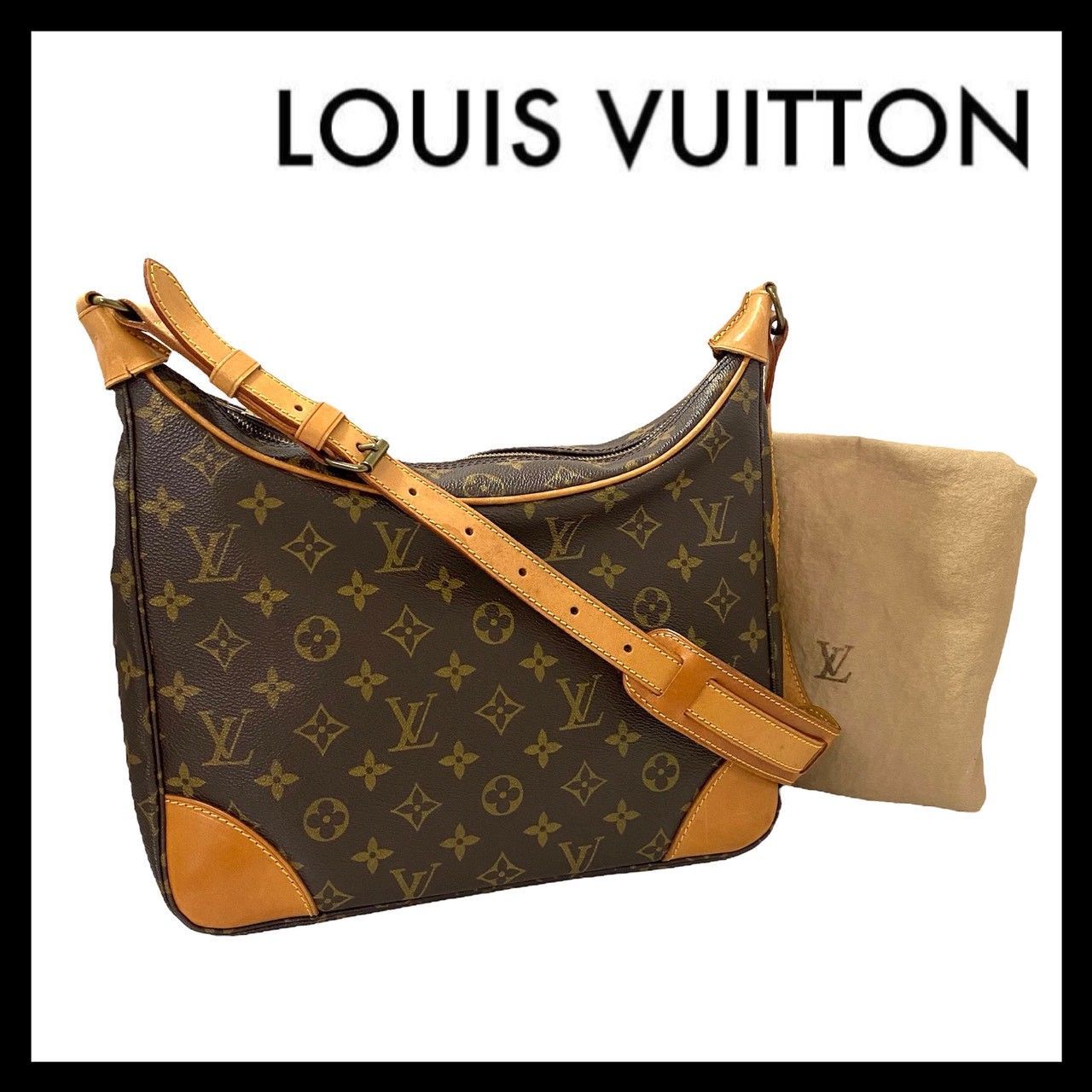 SU【LOUIS VUITTON】ブローニュ30 モノグラム ショルダーバッグ M51265