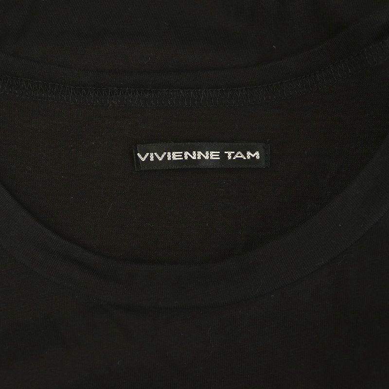 ヴィヴィアンタムスカーフ付き半袖Tシャツ（白・黒） vivienne tam