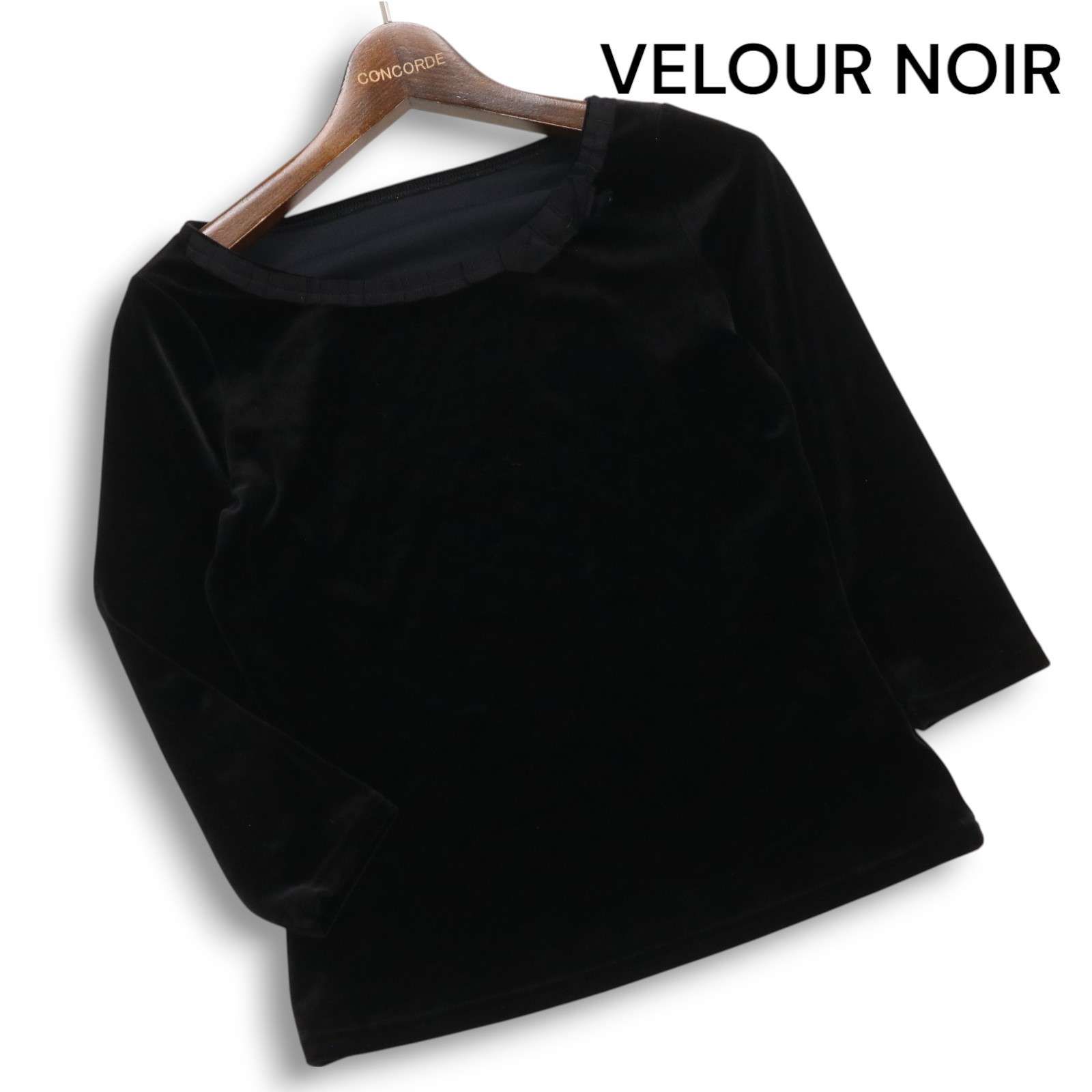 【極美品】フォクシー　ベロアシフォンノアールトップス 美品☆ VELOUR NOIR by FOXEY NEW YORK ベロアノワール