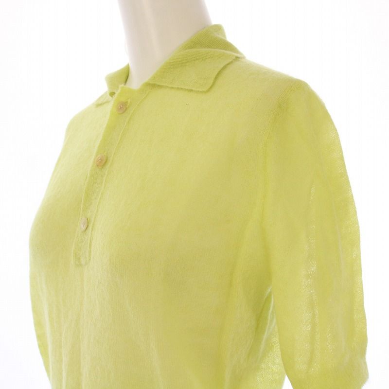 オーラリー AURALEE 25SS KID MOHAIR SHEER KNIT POLO