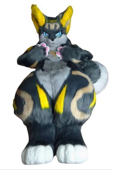 着ぐるみ ケモノ体 フルスーツ ダークグレー No.30 全身 ケモノ ファースーツ ぬいぐるみ コスプレ コスチューム