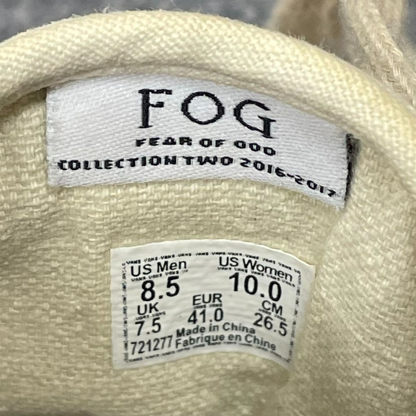 Fog vans outlet 2016