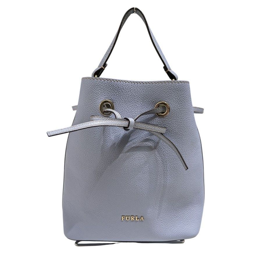 美品✨FURLA フルラ コスタンザ ショルダーバッグ ブルーグレー 2way